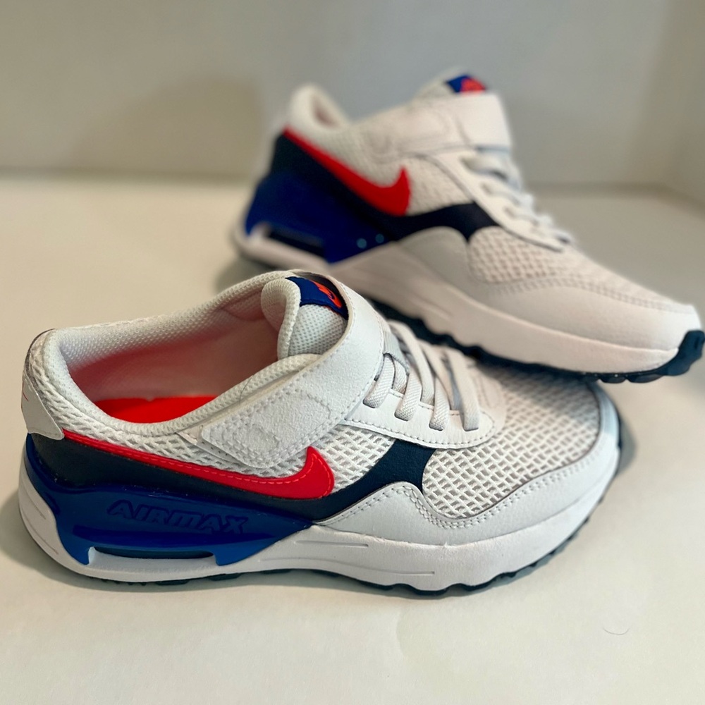 Nike Kids Sneakers - White, Red, Blue